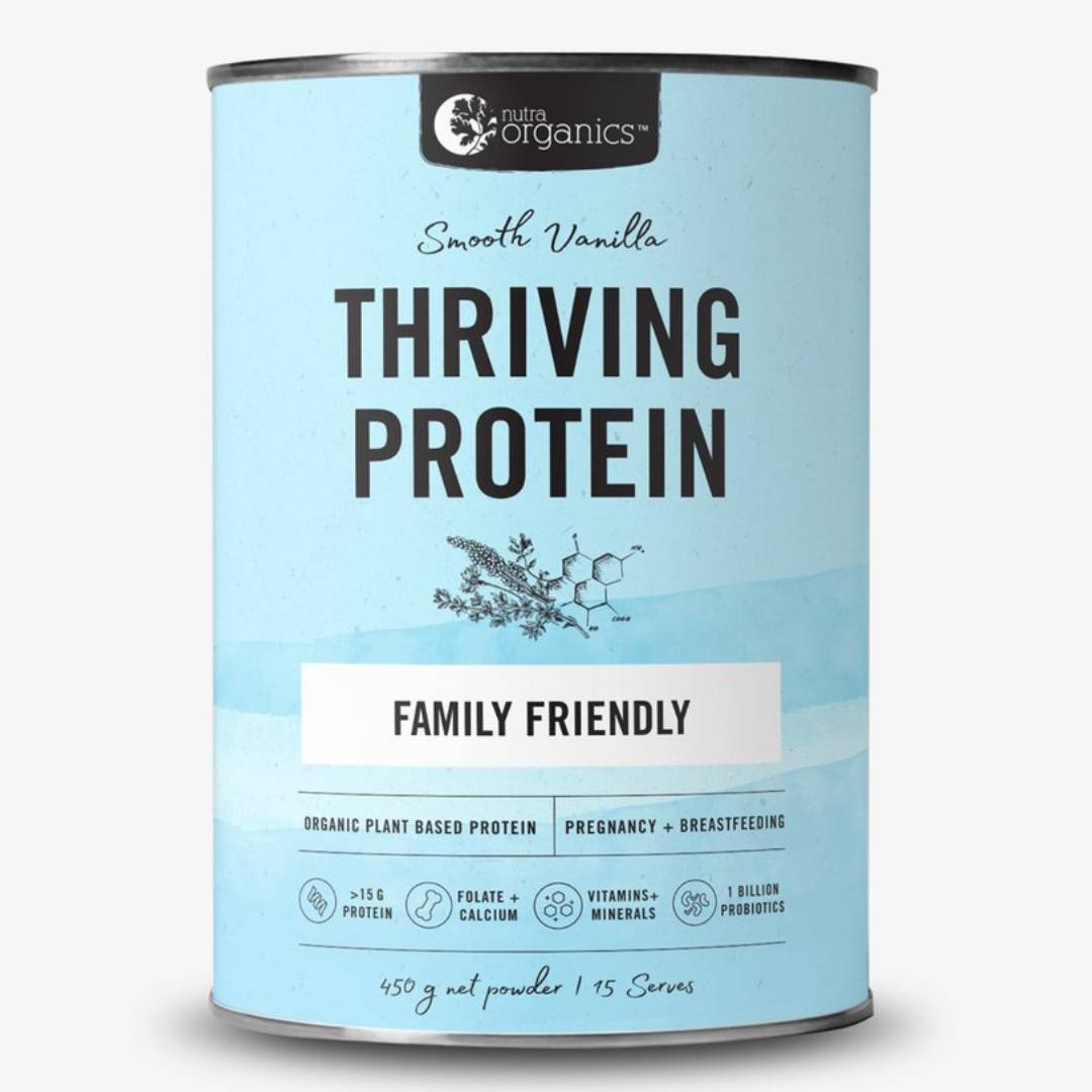 Thriving Protein Smooth Vanilla 450g-Nutra Organics-Nutritional Supplements Kids