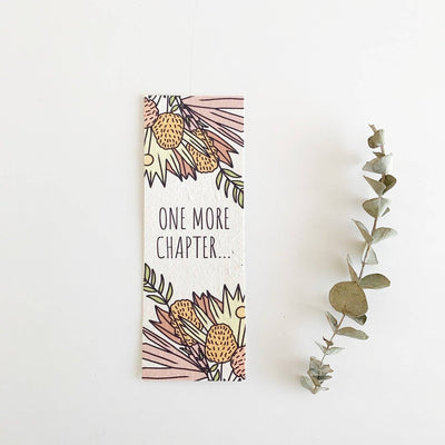 One More Chapter Bookmark-Rosy Thoughts-Plantable Seed Cards