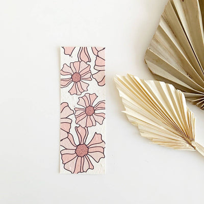 Pink Daisies Bookmark-Rosy Thoughts-