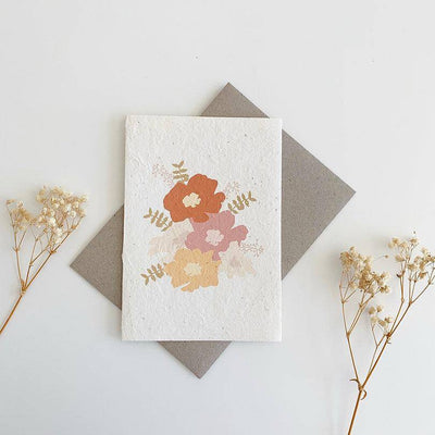 Summer Blooms Seed Gift Card-Rosy Thoughts-Plantable Seed Cards