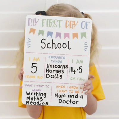 Kids First Day and Last Day Memory Board